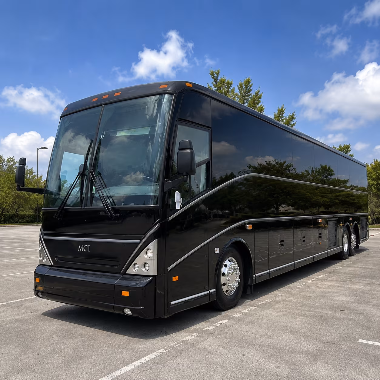 college station charter bus interior