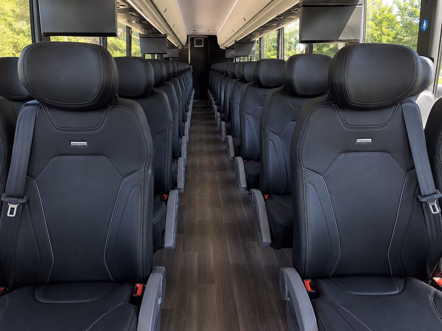 college station charter bus services interior